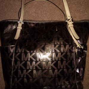 Michael Kors silver tote